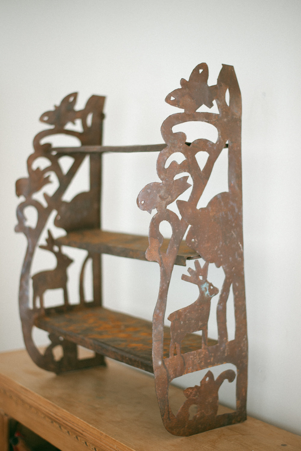Antique Folk Art Shelf