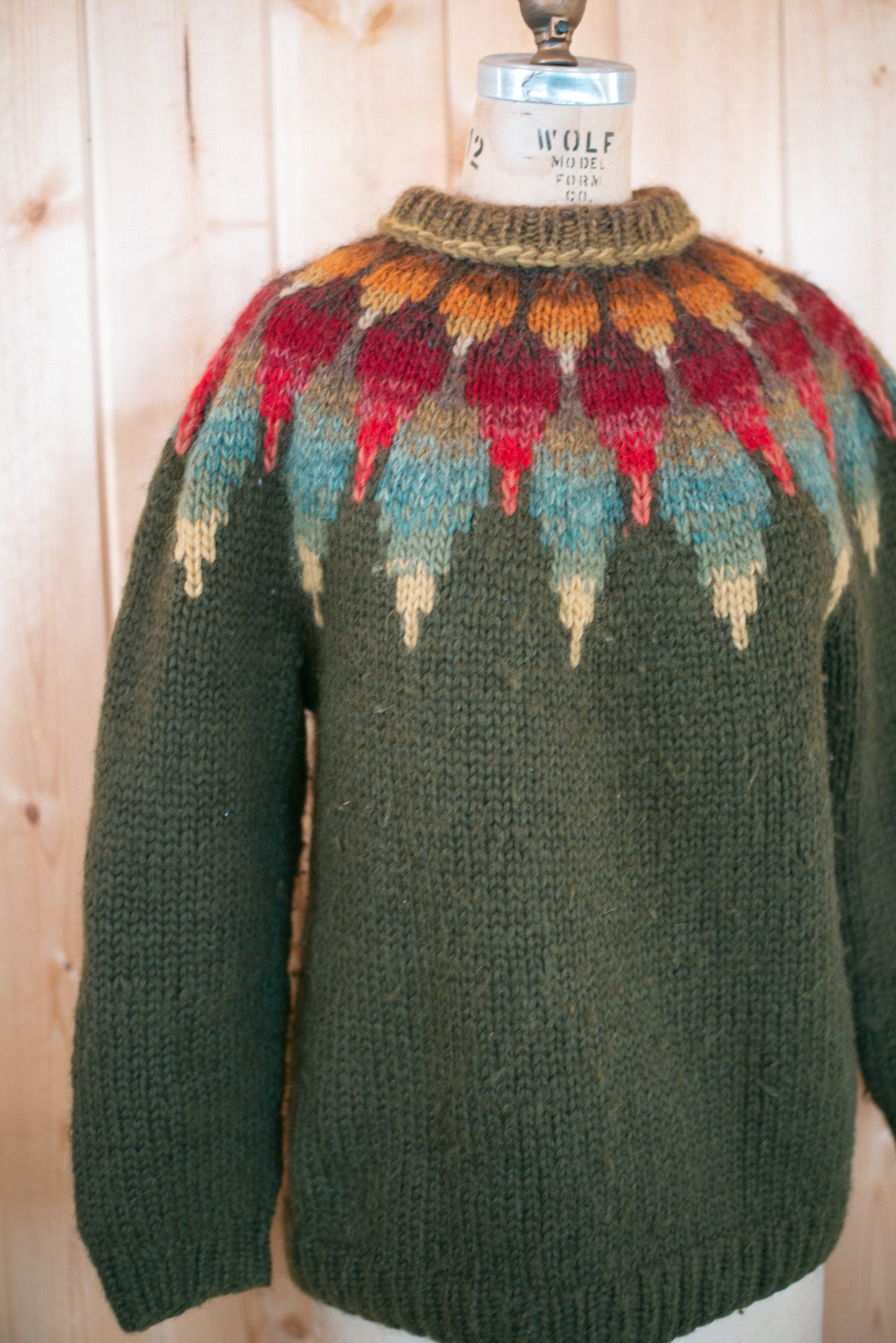 Vintage Handmade Icelandic Sweater