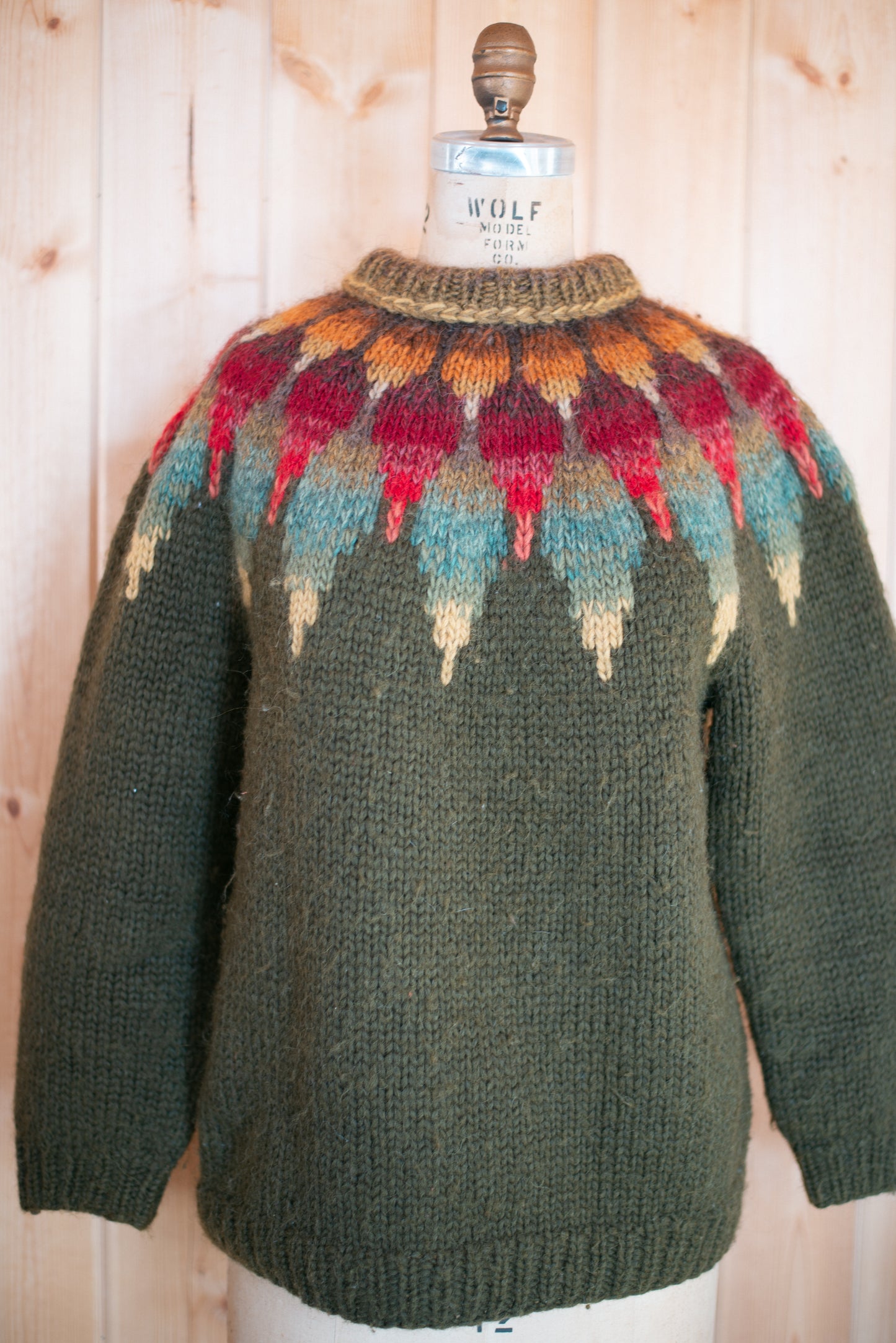 Vintage Handmade Icelandic Sweater