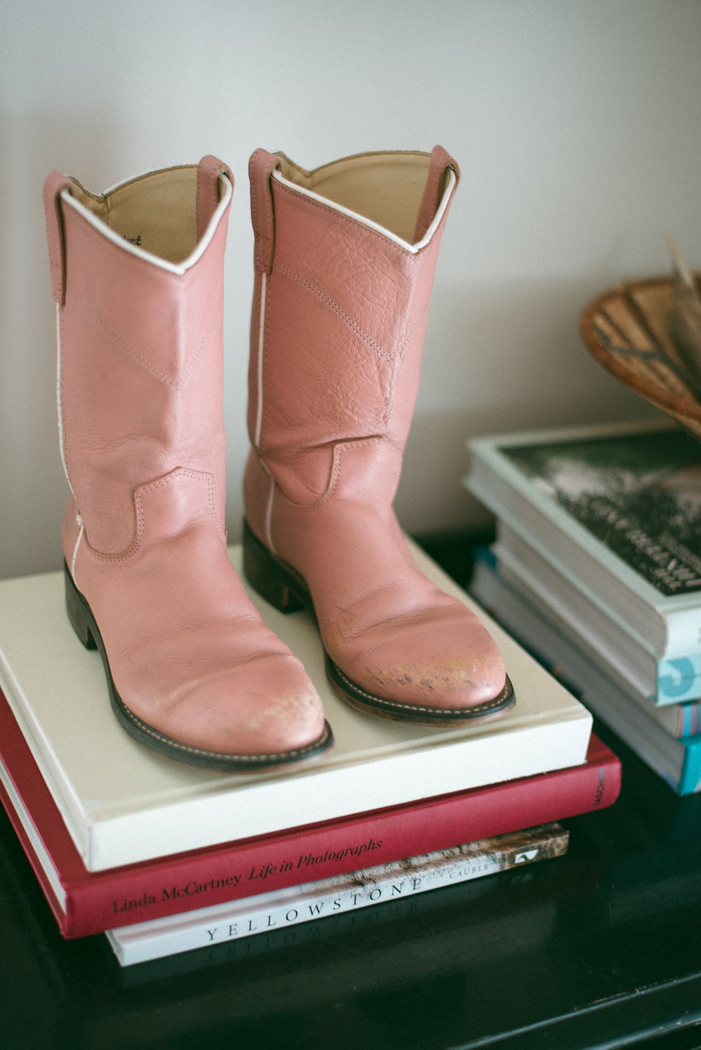 Vintage Pink Cowboy Boots
