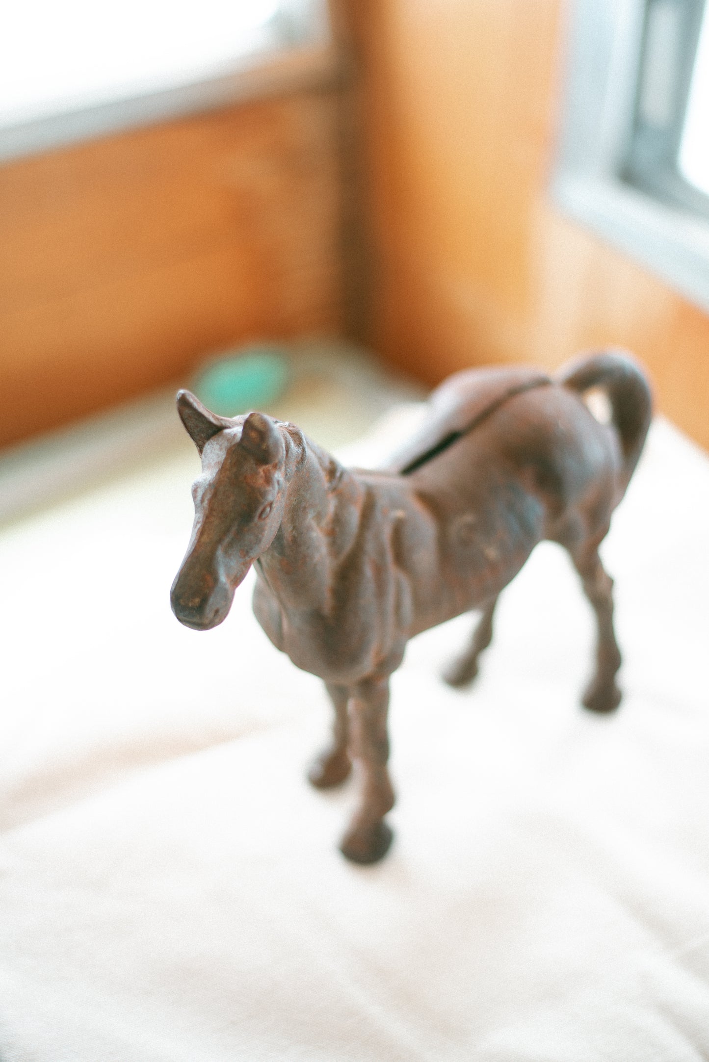 Vintage Cast Iron Horse (Piggy) Bank