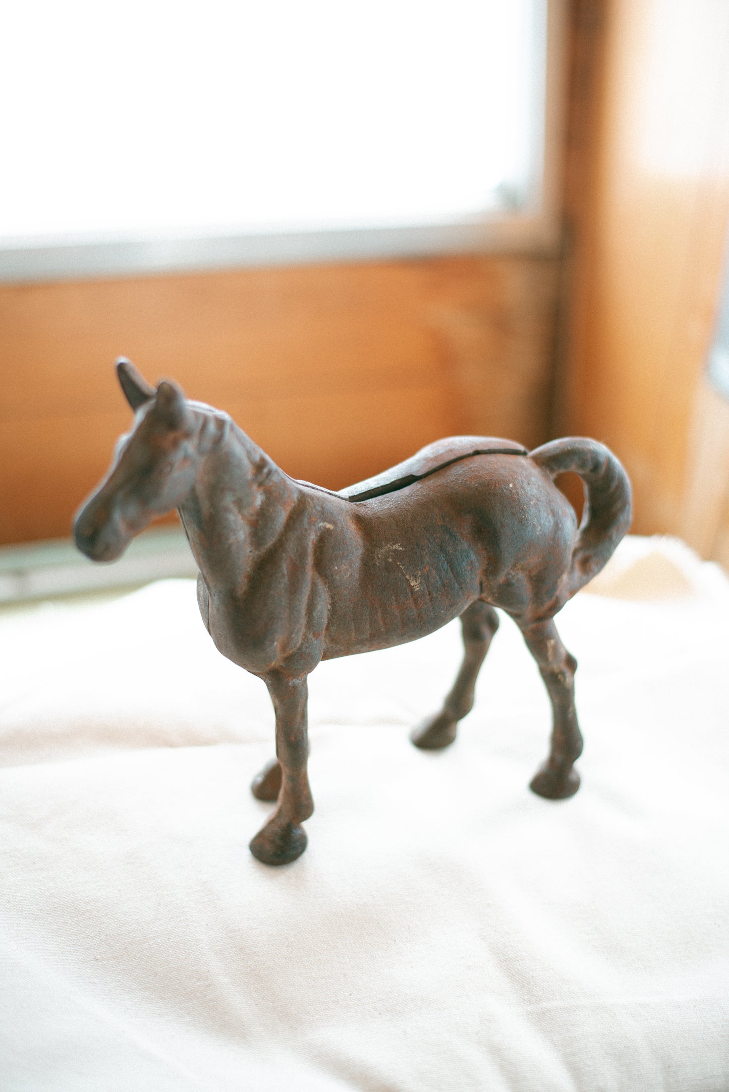 Vintage Cast Iron Horse (Piggy) Bank